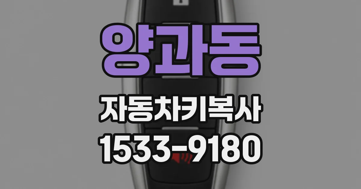 양과동 자동차키복사