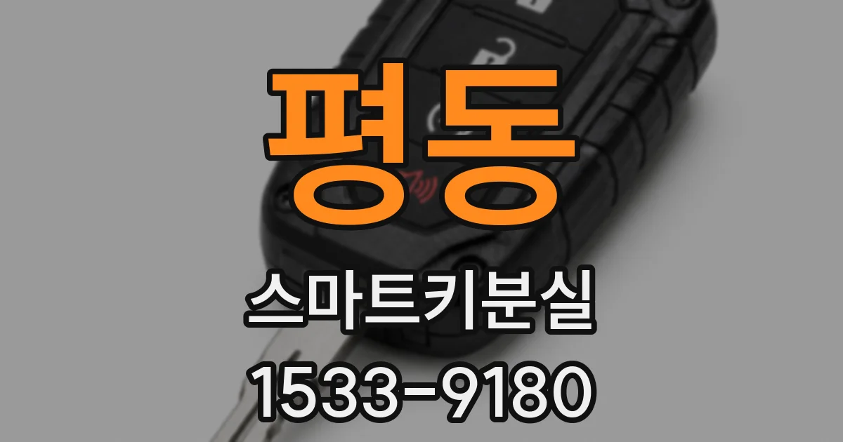 평동 스마트키분실