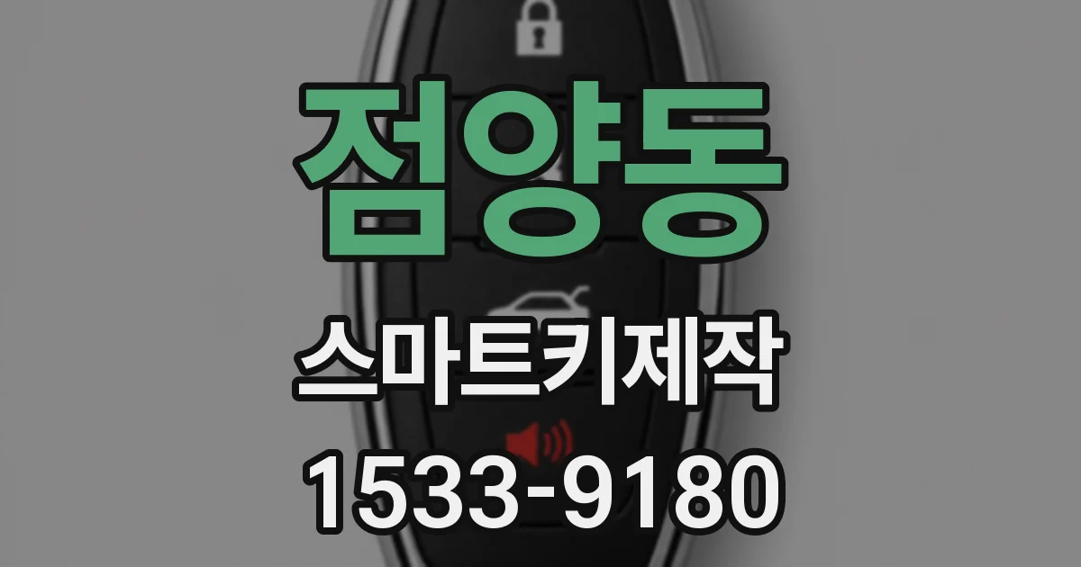 점양동 스마트키제작