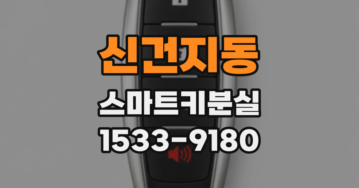 신건지동 스마트키분실