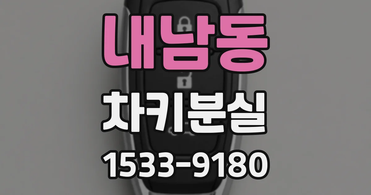 내남동 차키분실