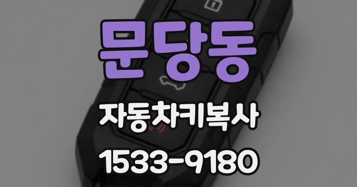 문당동 자동차키복사
