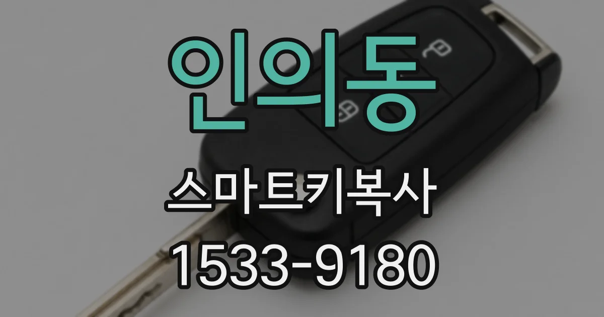 인의동 스마트키복사