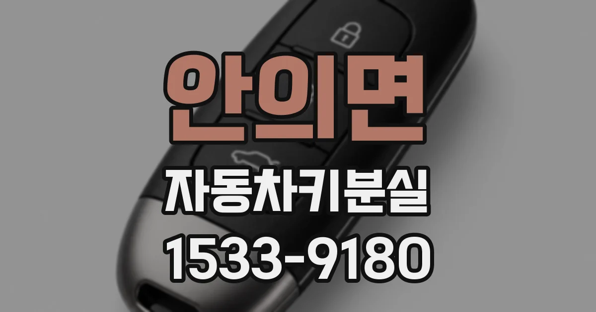 안의면 자동차키분실