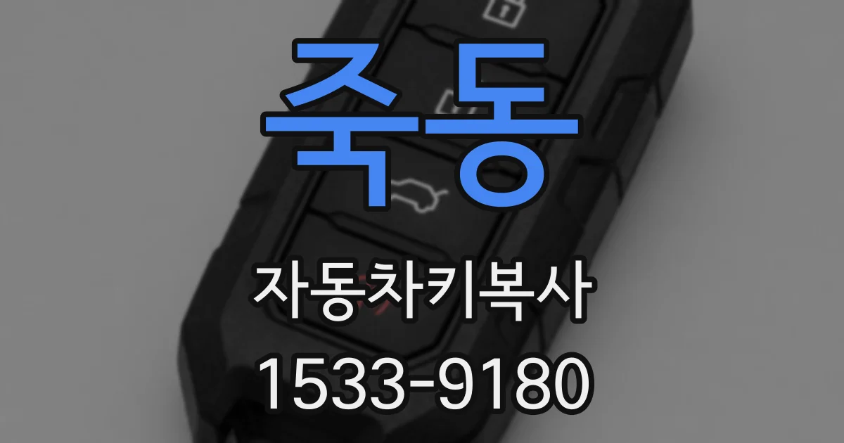 죽동 자동차키복사