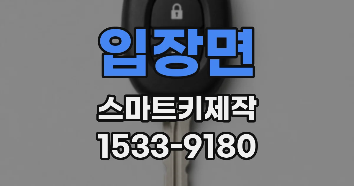 입장면 스마트키제작