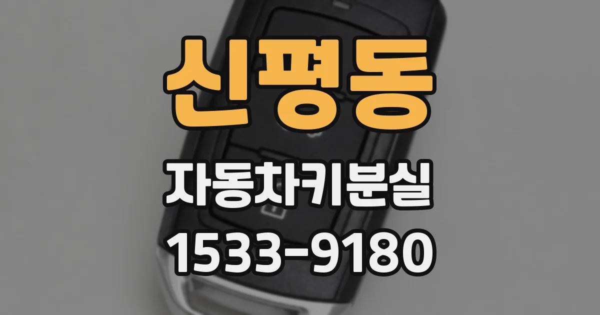 신평동 자동차키분실