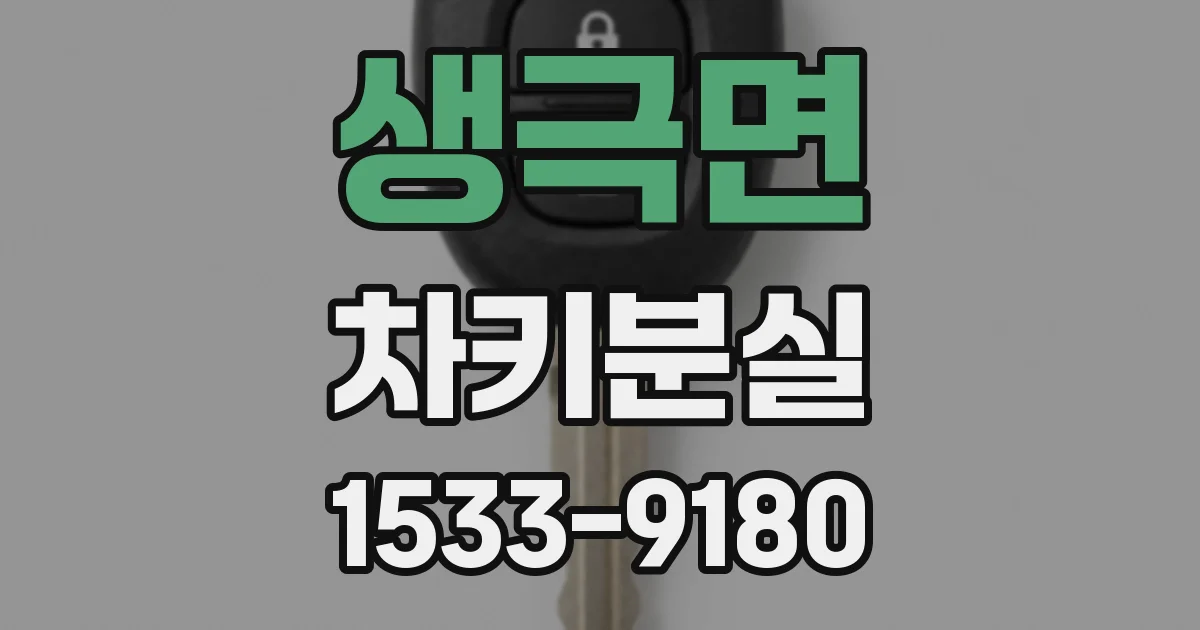 생극면 차키분실