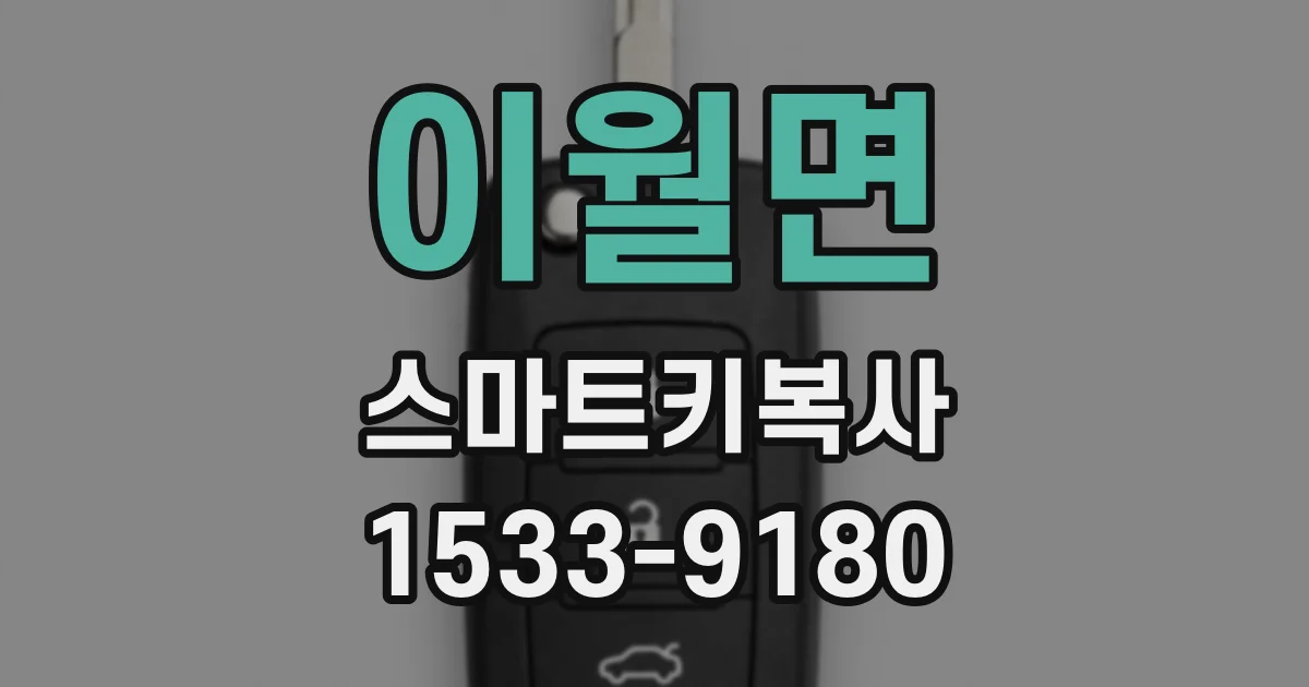 이월면 스마트키복사