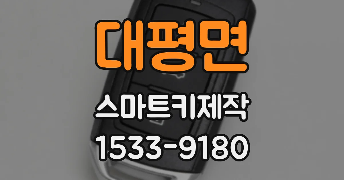 대평면 스마트키제작