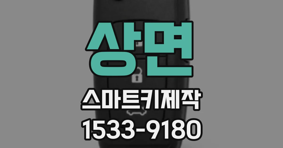 상면 스마트키제작