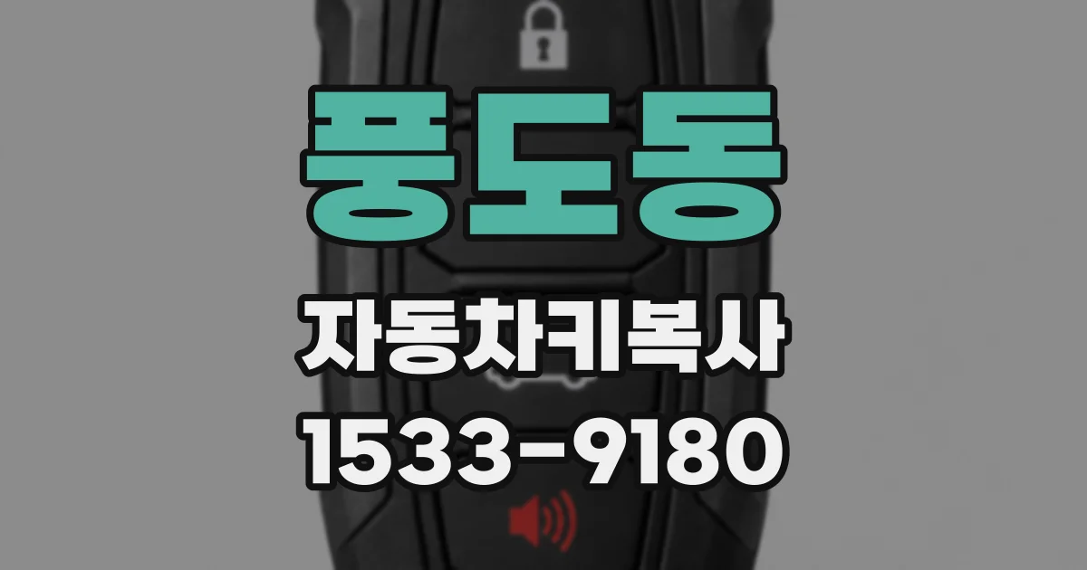 풍도동 자동차키복사