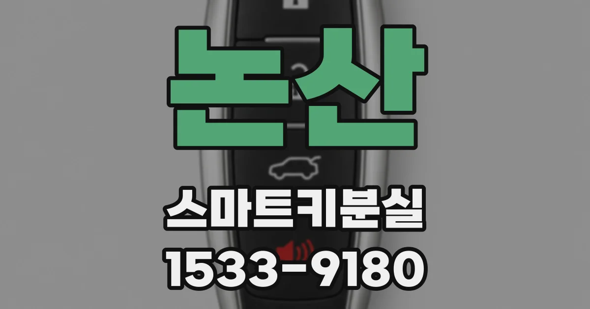 논산 스마트키분실