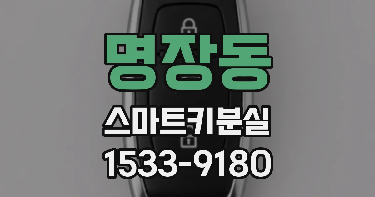 명장동 스마트키분실