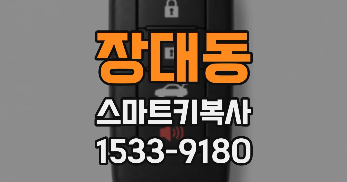 장대동 스마트키복사