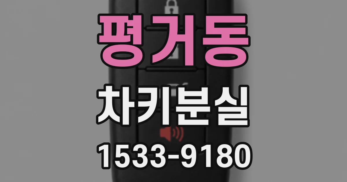 평거동 차키분실