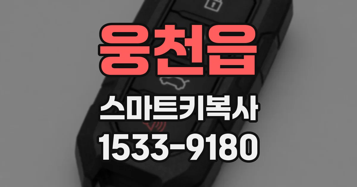 웅천읍 스마트키복사