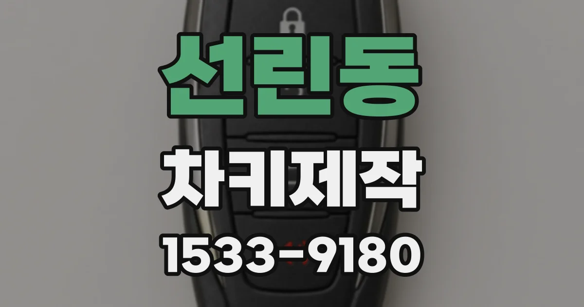 선린동 차키제작