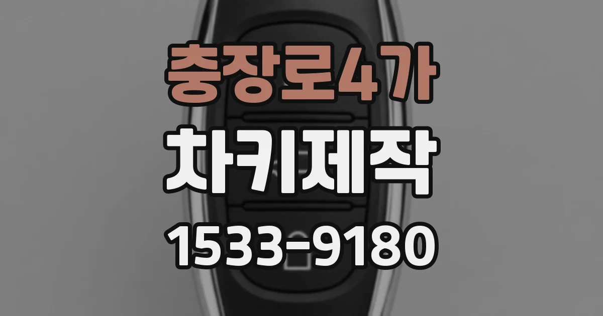 충장로4가 차키제작