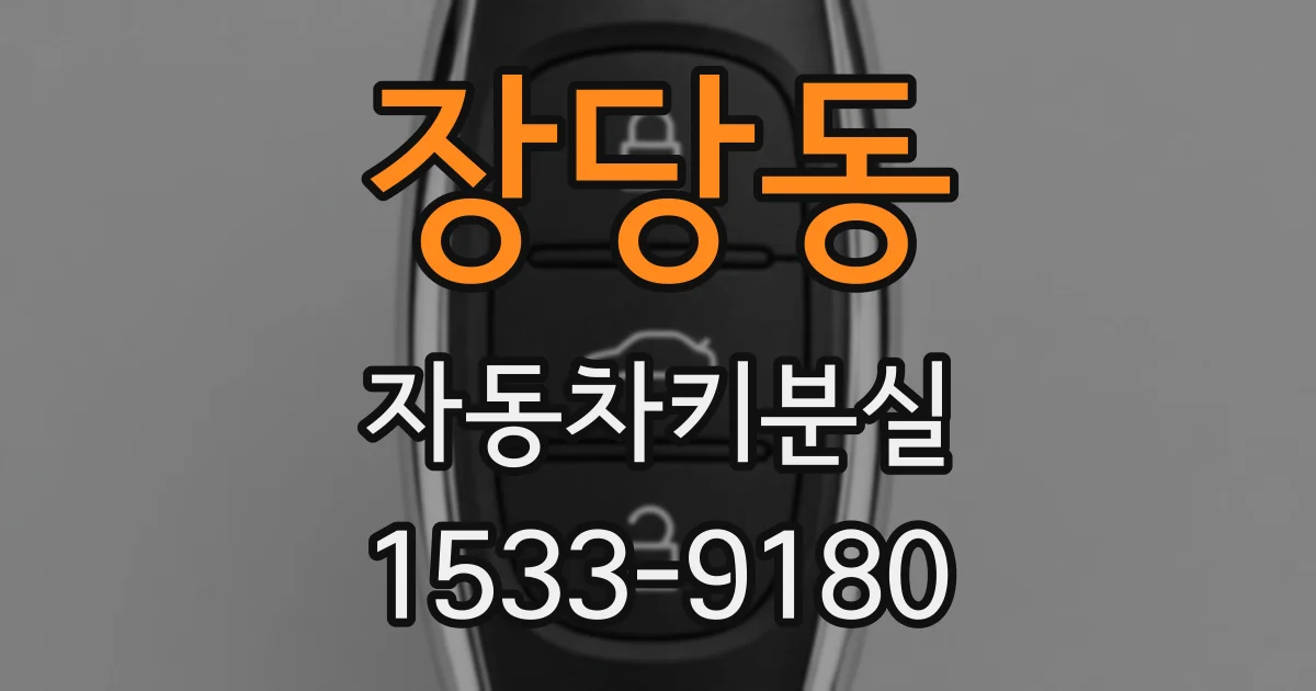 장당동 자동차키분실