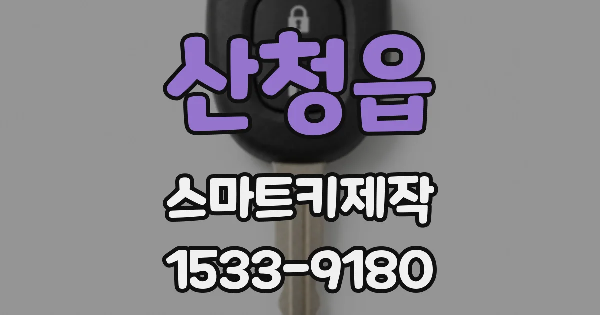 산청읍 스마트키제작