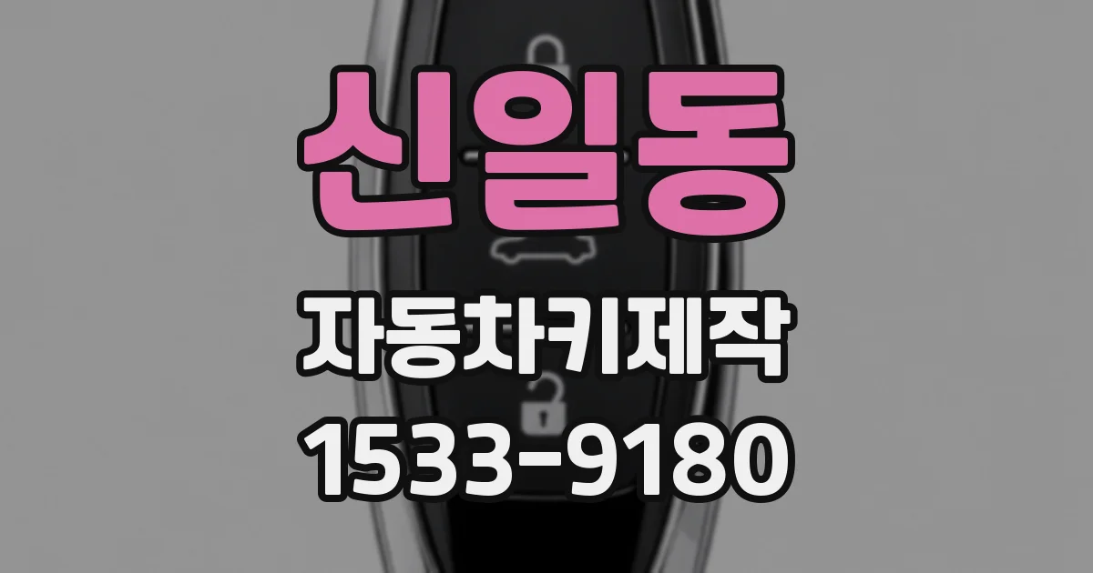 신일동 자동차키제작