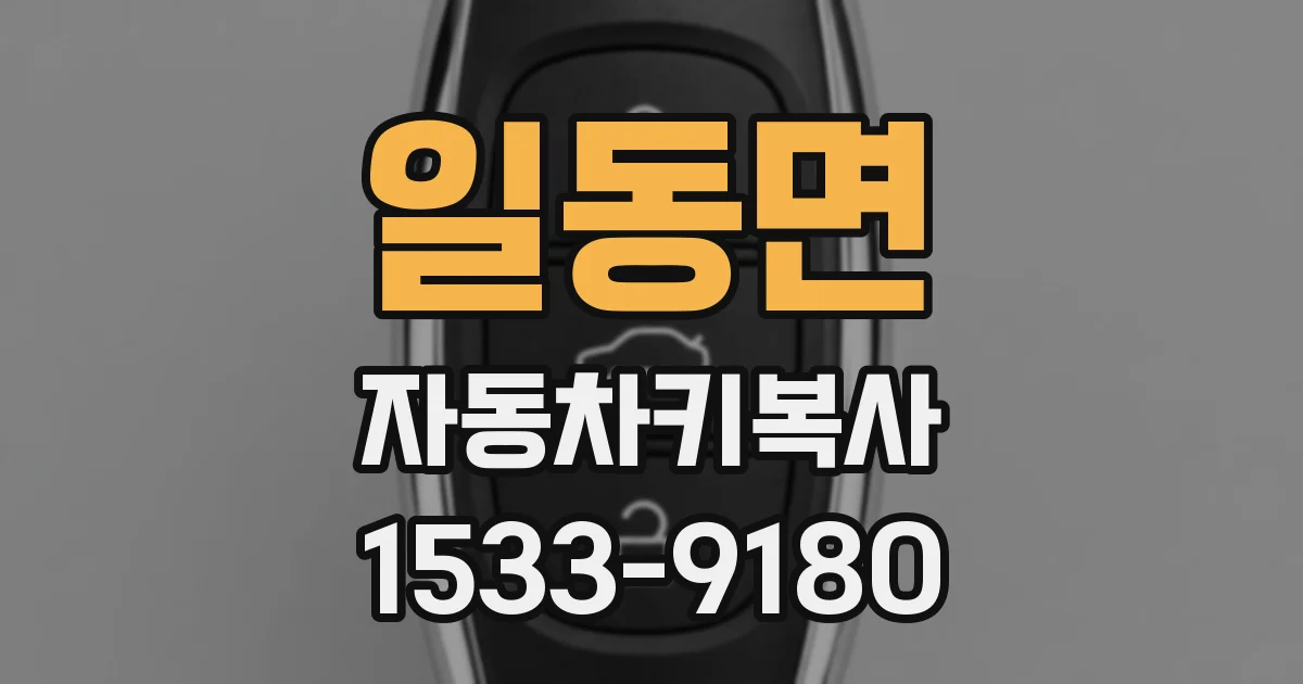 일동면 자동차키복사