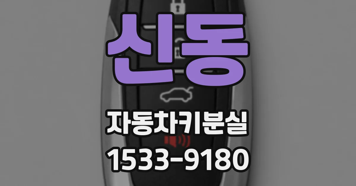 신동 자동차키분실