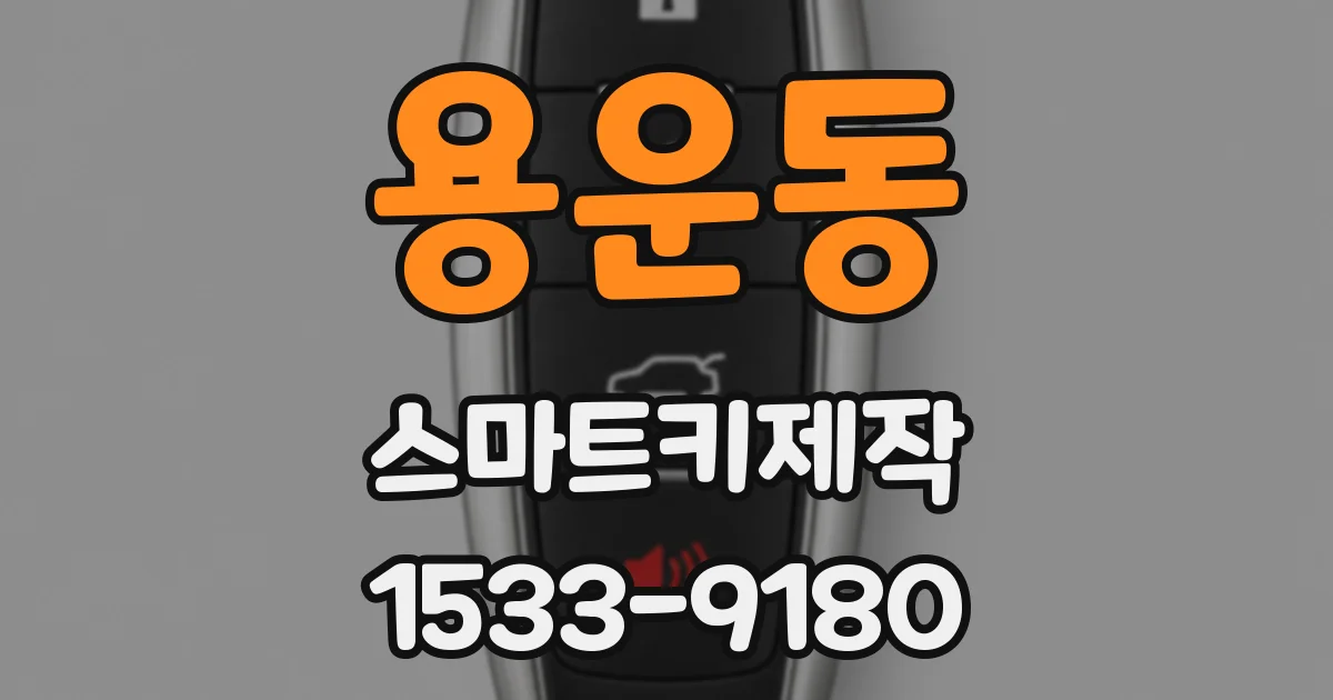 용운동 스마트키제작