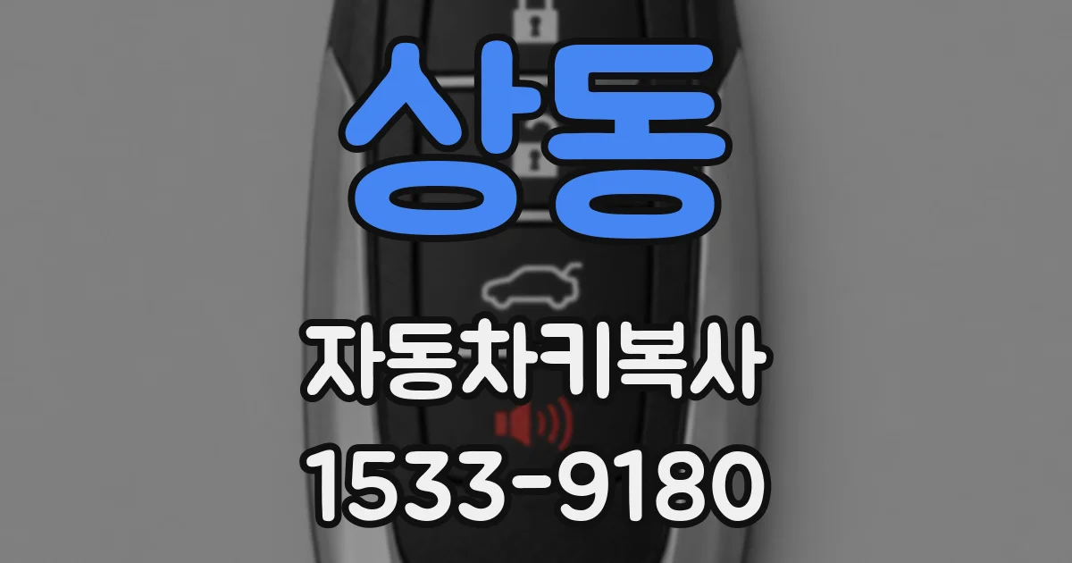 상동 자동차키복사