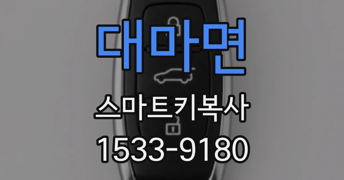 대마면 스마트키복사