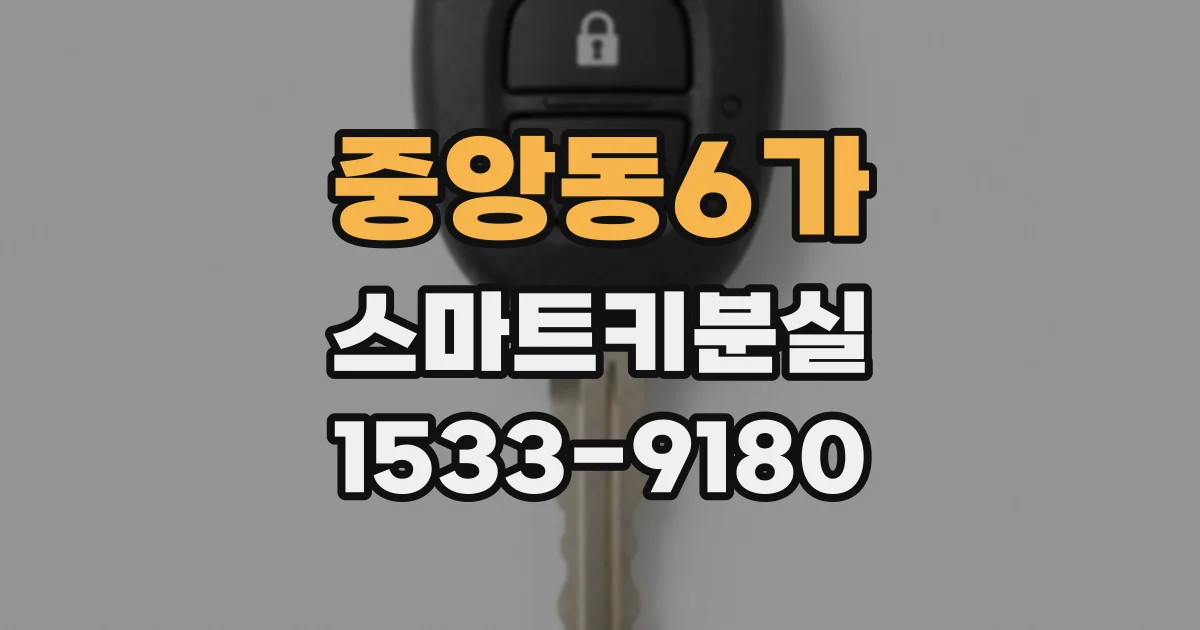 중앙동6가 스마트키분실