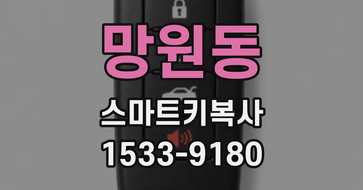 망원동 스마트키복사