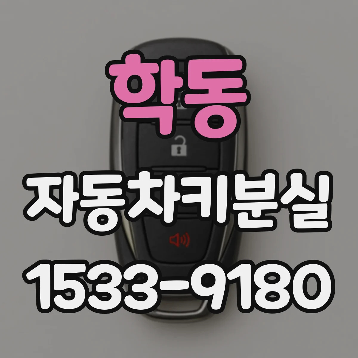 학동 자동차키분실