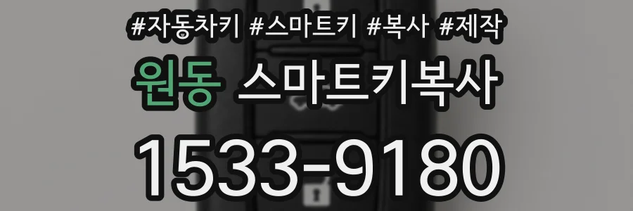 원동 스마트키복사