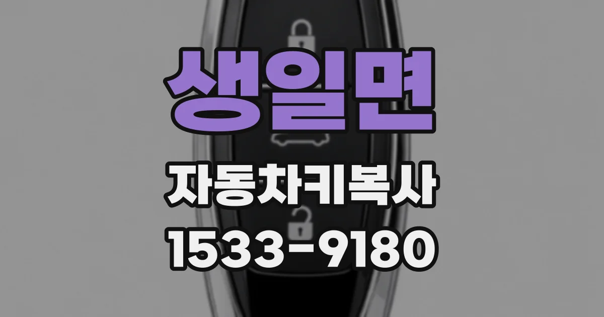 생일면 자동차키복사