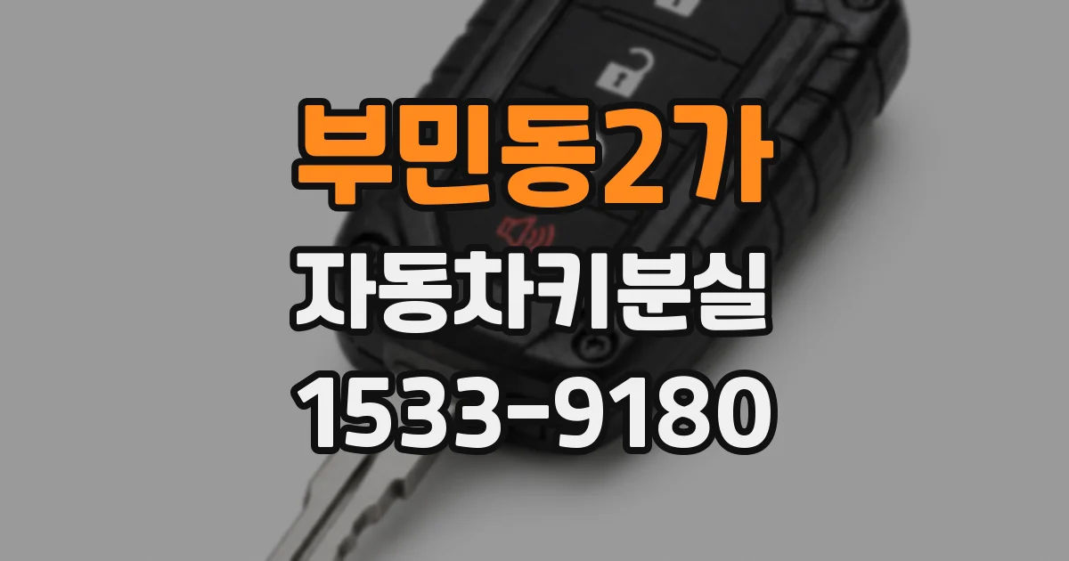 부민동2가 자동차키분실