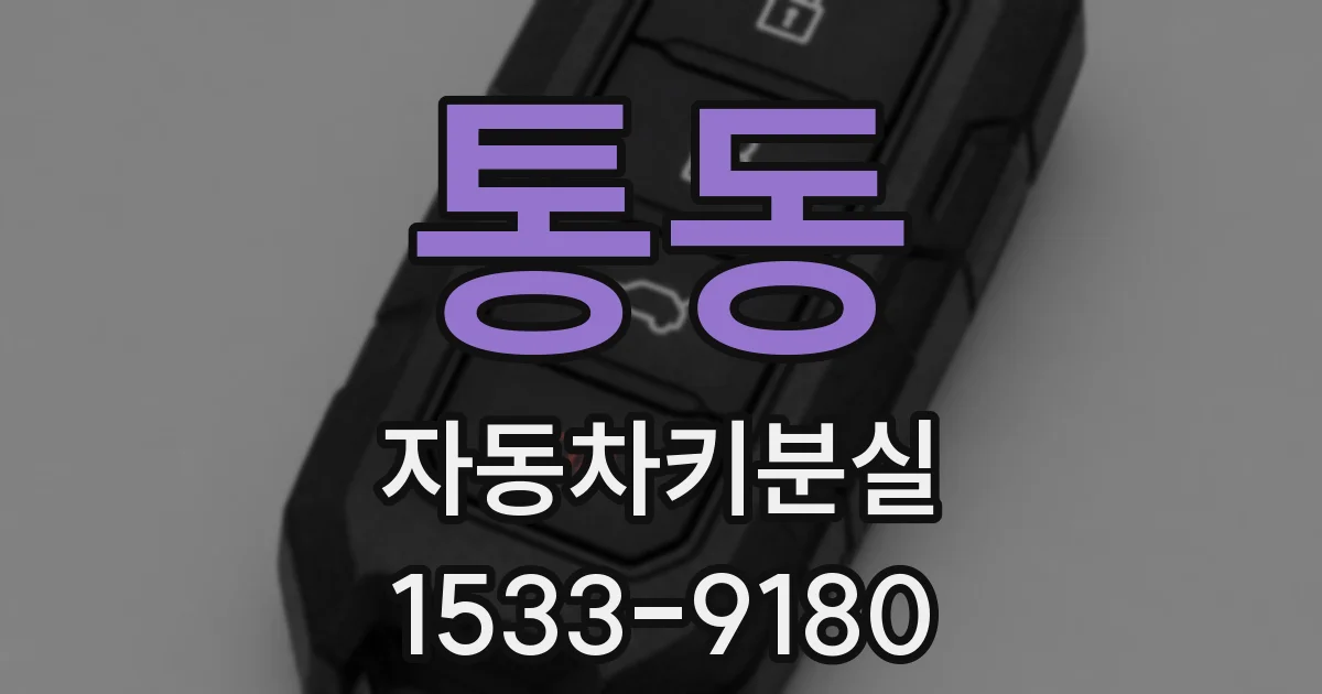 통동 자동차키분실