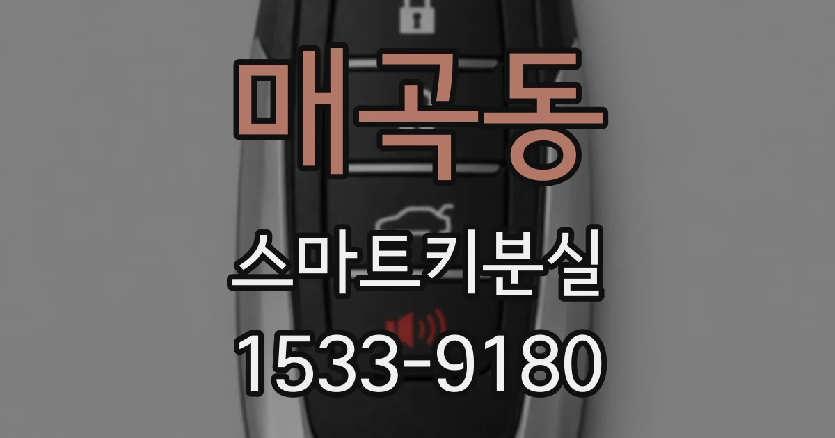 매곡동 스마트키분실
