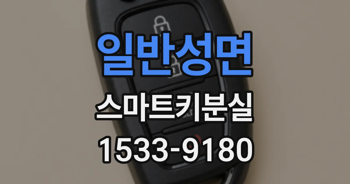 일반성면 스마트키분실