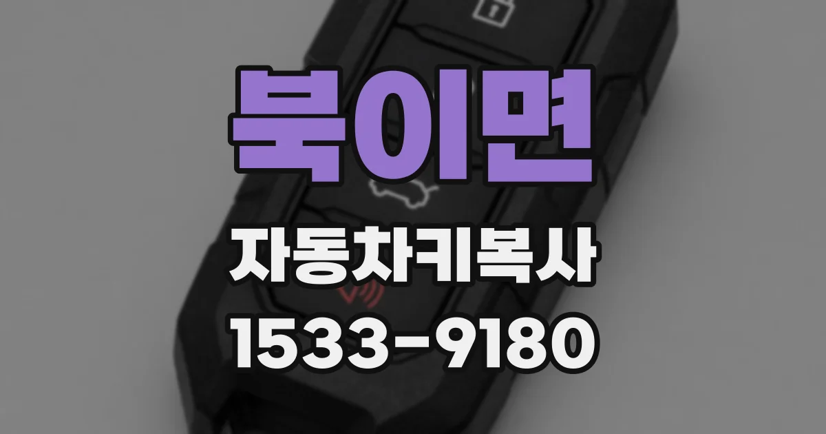 북이면 자동차키복사