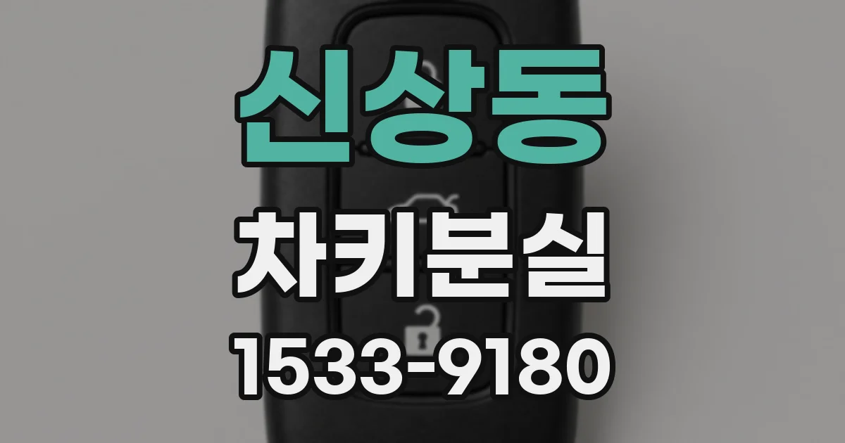 신상동 차키분실
