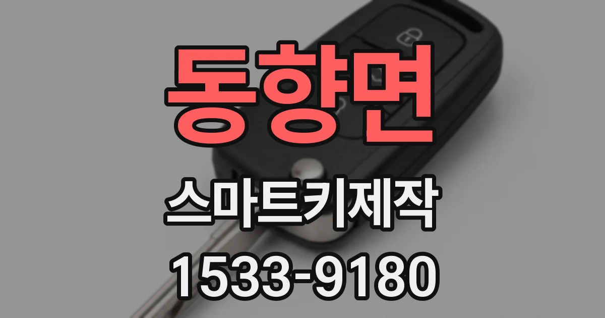동향면 스마트키제작