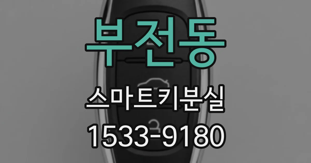 부전동 스마트키분실