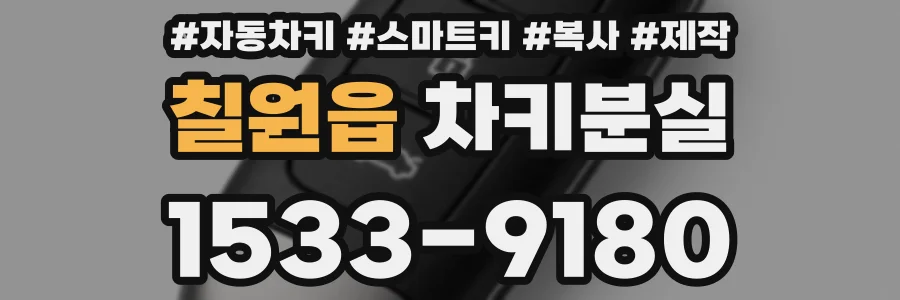 칠원읍 차키분실