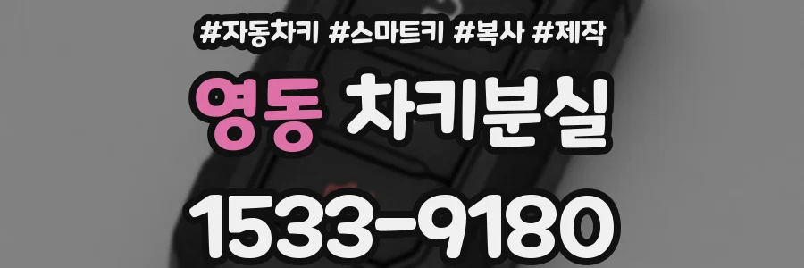 영동 차키분실