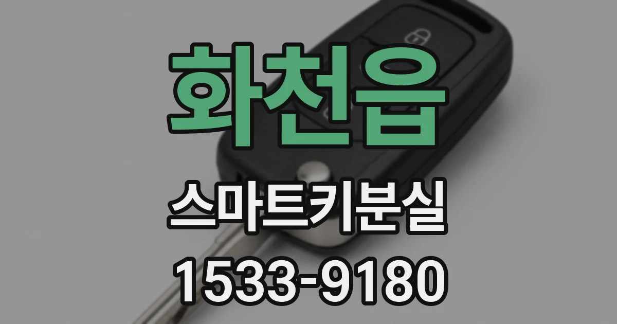 화천읍 스마트키분실