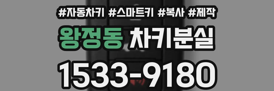 왕정동 차키분실