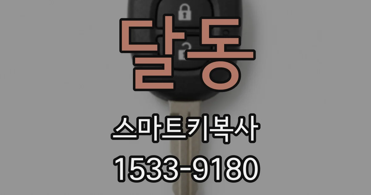 달동 스마트키복사
