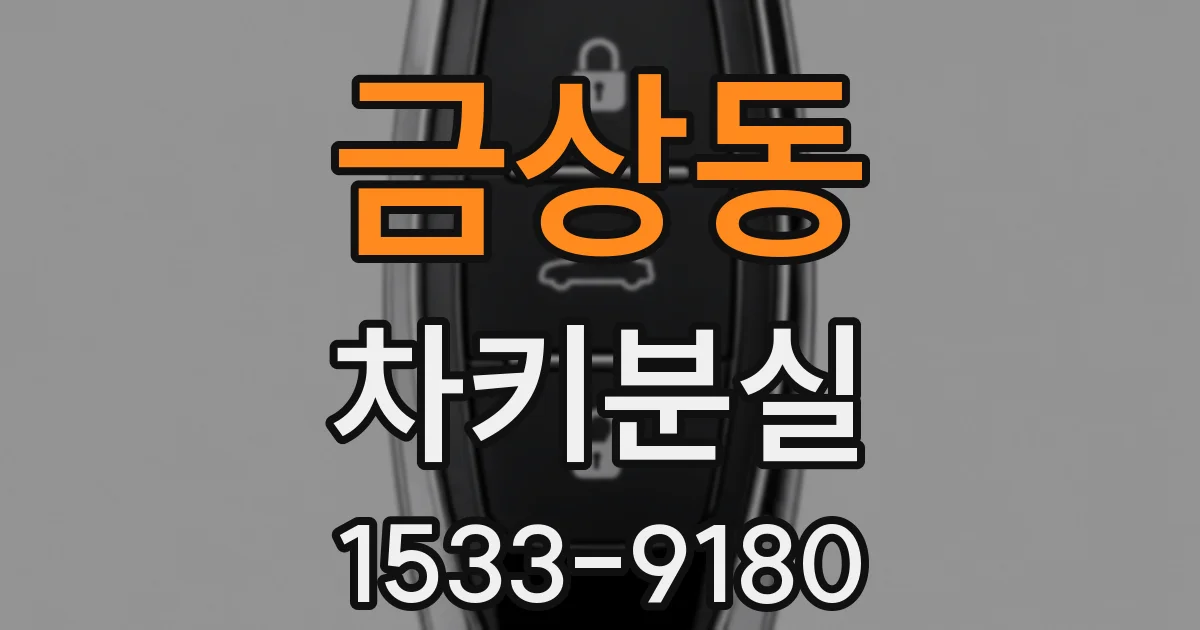 금상동 차키분실